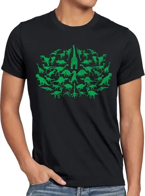 Produktbild von style3 Sheldon Dinos Herren T-Shirt, Größe:5XL, Farbe:Schwarz