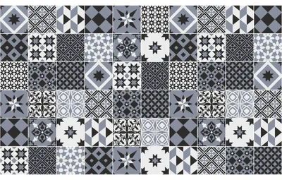 Obrázek produktu pro Samolepicí nálepky na obklady do kuchyně a koupelny – 60 nálepek Azulejos Martins – 60 nálepek o rozměrech 10 x 10 cm