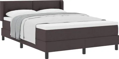 Produktbild von Maison Exclusive - Boxspringbett mit Kopfteil Dunkelbraun 200 x 160 cm Stoff