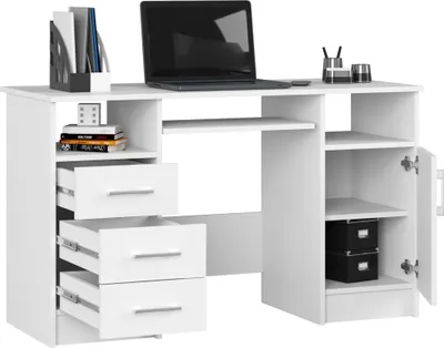 Produktbild von AKORD Furniture Factory IP0PANABIA001, Gerade, Rechteckige Form, Matt, Weiß, 3 Schublade(n), 520 mm
