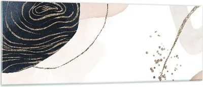 Produktbild von Bilder auf glas - Einteilig - Abstraktion Modern Grafik - 140x50cm - Glasbilder - Wandbilder - Bilder - Wanddekoration aus Glas - Glas Bilder - Wandbild auf Glas - GAB140x50-4217