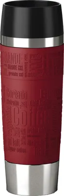 Produktbild von Isolierbecher 'Travel Mug Grande' 0,5 l Edelstahl / rot