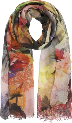 Produktbild von Passigatti Schal mit buntem Blumendigitalprint, Gr. ONESIZE