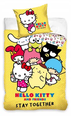 Produktbild von Carbotex Hello Kitty Bettwäsche Set 160x200 Baumwolle