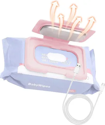 Image de Chauffe-serviettes pour bébé Chauffe-serviettes portable alimenté par USB Parfait pour les voyages