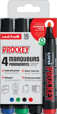 Image de marqueur indélébile uni-ball PROCKEY PM122/8 PF Étui de 8 pièces