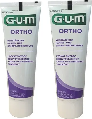 Produktbild von 2x Gum Ortho Zahngel 2x 75 ml