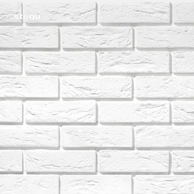 Produktbild von Gipswandfliese mit Fuge 22,2x7,4cm 0,49 m² Weißer Dekorationsziegel für Innenräume