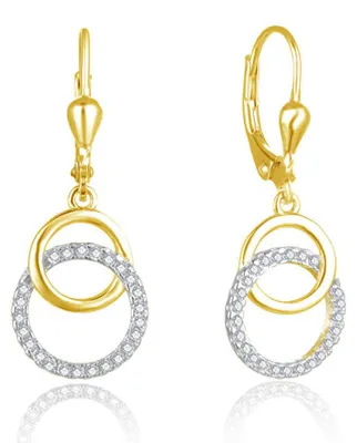 Immagine prodotto di Orecchini eleganti placcati oro con zirconi AGUC2707-RHG