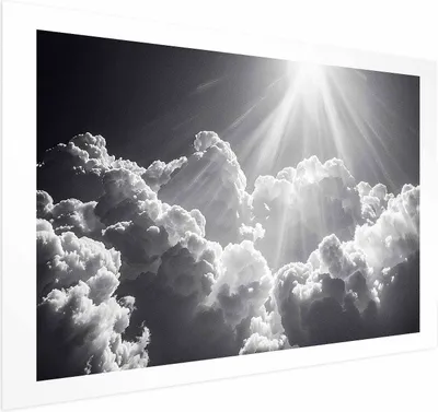 Produktbild von Posterpapier Poster - Hope in the Clouds: Inspiring Sun Rays – Awaken Emotions 42x29.7 cm Muster b-H-10041-ao-a