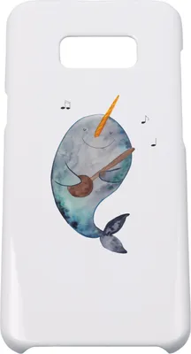 Produktbild von Mr. & Mrs. Panda Samsung Galaxy S8 plus Handyhülle  Narwal Gitarre - Weiß - Geschenk, Handy Case, Meer, Wal, Cover, Tanzen, Hülle, Frust, Gespräche