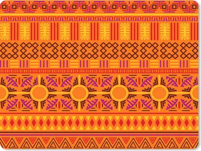 Produktbild von MuchoWow® Mauspad Mousepad Muster - Orange - Sonne 40x30 cm - Mousepads - Maus Mat - Pad - Mausunterlage - Anti Rutsch