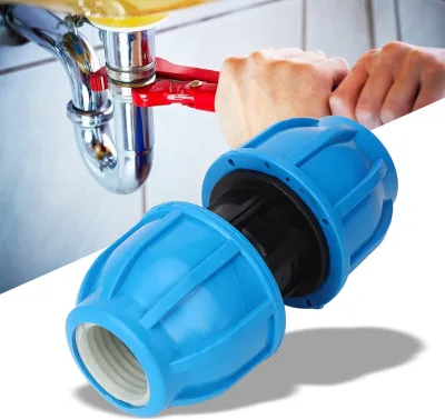 Produktbild von Rohrverbinder , Gerader Verbinder , Wasserverbinder , Wasserrohrverbindung , Wasserrohrverschraubung