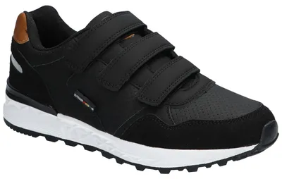 Produktbild von American Club AA57, Sportschuhe Klettverschluss Memory Foam Sneaker bequem, Schwarz 38