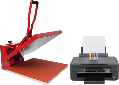 Immagine prodotto di Set composto da pressa a trasferimento da 50 cm e stampante a sublimazione; pressa a morsetto; stampante a sublimazione; stampante per sublimazione