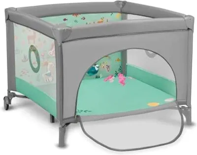 Produktbild von Famanu Reisebett Baby - Campingbett mit Bodenverhoger und Matratze