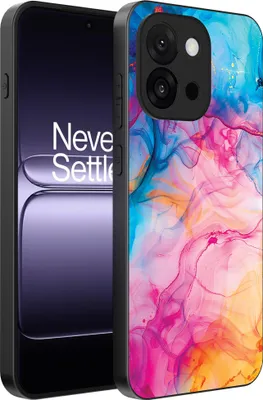 Produktbild von Smartphonica Telefon Fall geeignet für OnePlus 13T mit Regenbogen-Acryl-Marmor-Print - TPU Backcover Fall Regenbogen-Acryl-Marmor-Design