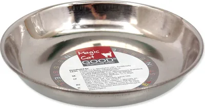 Immagine prodotto di Ciotola in acciaio inox MAGIC CAT poco profonda 13,5 cm 300 ml