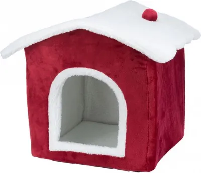 Immagine prodotto di Trixie Xmas letto casa gatto rosso / bianco