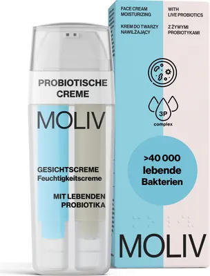 Produktbild von MOLIV Feuchtigkeitscreme mit lebenden Probiotika 30ml