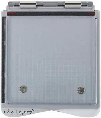 Productafbeelding van Holtz Stempelhulp - 21,6 x 21,6 cm Acryl Stempelplatform met Magnetische Basis en Linialen - voor Cling en Clear Stamps - Kaarten Maken