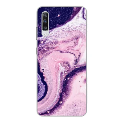 Produktbild von MuchoWow® Handyhülle Schutzhülle Hülle für Samsung Galaxy A70 Marmor - Glitzer - Chic Silikon Softcase Handy Hülle - Schutzhaube
