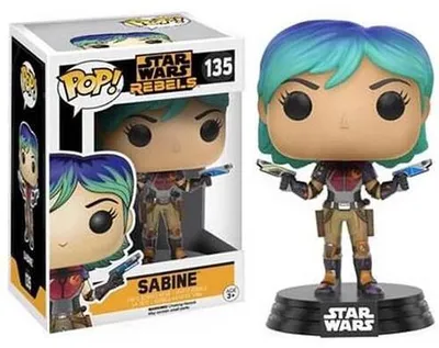 Produktbild von Funko Pop! Star Wars Rebels Sabine - 135 Verzamelfiguur