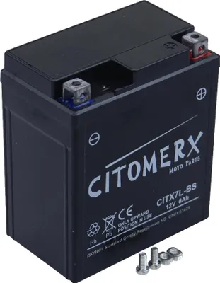 Zdjęcie produktu dla Akumulator żelowy CIT YTX7L, 12 V 6 Ah, prawy biegun dodatni, DIN 50614