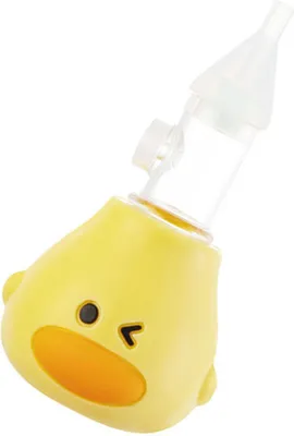 Obrázok produktu pre Manuálna nosová odsávačka pre deti, mäkký silikón, PP, zabraňuje refluxu, jednorazová odsávačka hlienov, odsávačka soplíkov, žltá