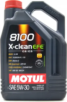 Immagine prodotto di Motul 8100 X-Clean EFE C2/C3 5W30 5L 505.01