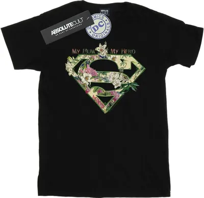 Produktbild von DC Comics - "My Mum My Hero" T-Shirt für Damen BI19845 (M) (Schwarz)