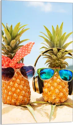 Image de Plaque de recouvrement pour cuisinière 30x52 Vitrocéramiquefeld Couverture anti-éclaboussures Plaque de verre Déco Planche à découper, Ananas Plage