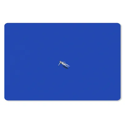 Produktbild von MuchoWow® Mauspad Mousepad Vintage - Blau - Frau 27x18 cm - Mousepads - Maus Mat - Pad - Mausunterlage - Büroartikel - Desk Matten