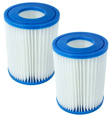 Produktbild von vhbw 2x Filterkartusche kompatibel mit Bestway 58386, 58383 Swimmingpool, Filterpumpe - Wasserfilter Blau Weiß