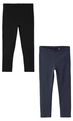 Produktbild von NAME IT Leggings 2er-Set wadenlang elastisch bequem Größe: 104