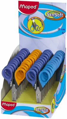 Obrázok produktu pre MAPED M169300 Nožnice Sensoft, 13 cm, rôzne farby
