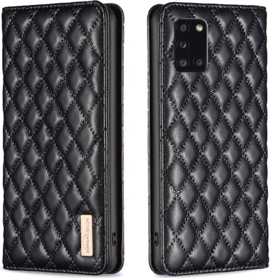 Produktbild von Galaxy A31 Hülle, Elegant Bookstyle Flip Leder Kartenfächer Schutzhülle mit Ständer für Samsung Galaxy A31 Schwarz