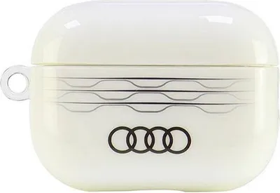Obrázok produktu pre Audi Iml Kryt Airpods Pro 2 s geometrickým vzorom biely/biely Au-Imlapp2-A6/D3-We