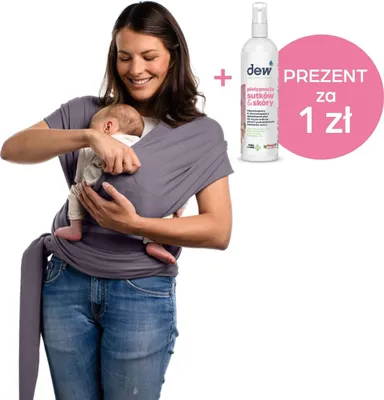 Immagine prodotto di BOBA Wrap Sciarpa porta bebè, grigio scuro