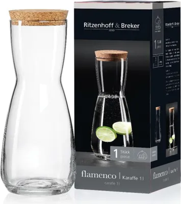 Produktbild von Ritzenhoff & Breker Glaskaraffe "FLAMENCO" 1,0 l