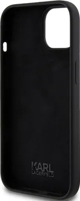 Produktbild von Karl Lagerfeld iPhone 15 Back cover case - KARL SCRIPT LOGO - Black