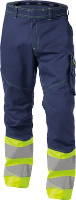 Produktbild von DASSY® Phoenix Warnschutzhose DUNKELBLAU/NEONGELB Gr.60 Länge: STANDARD