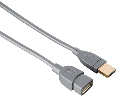 Obrázek produktu pro Hama 00125230, 5 m, USB A, USB A, USB 2.0, 0,48 Gbit/s, Šedá