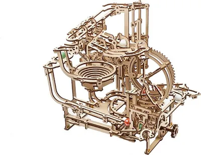 Produktbild von Ugears Mechanisches Modell Aus Holz-kugelbahn Mit Treppenaufzug Golden Golden One Size