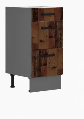 Produktbild von Küche OLD STYLE Unterschrank 40 cm Old Wood Küchenzeile Küchenblock Einbauküche