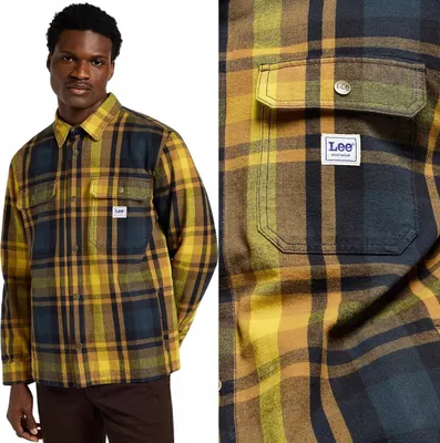 Produktbild von Lee Workwear Overshirt Pollen Baumwolle Karohemd Jacke Katana Größe M
