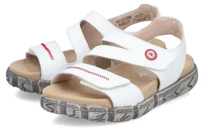 Produktbild von Rieker Damen-Sandalette Weiß-Rot, Farbe:weiß, EU Größe:43