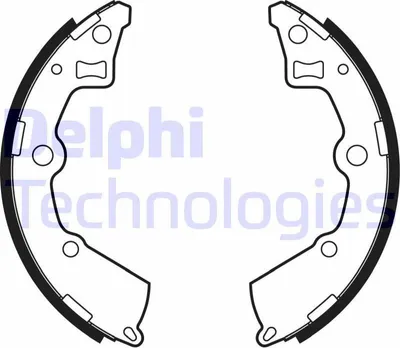Produktbild von DELPHI Bremsbackensatz Trommelbremse Hinten für KIA Picanto (SA) 180mm LS2005
