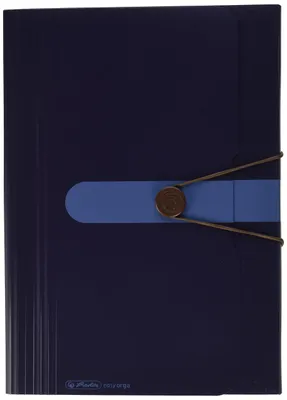 Produktbild von Herlitz 11411261, Polypropylen (PP), Blau, Landschaft, Visitenkarte, Gummiband, 1 Stück(e)