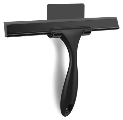 Imagen del producto de Limpiador de mamparas de ducha de acero inoxidable, 25,5 cm, para puertas de ducha de vidrio, ideal para baños